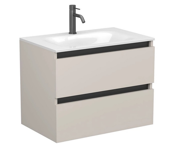 Тумба Miraggio Natura с раковиной Jessel 700 ДСП кашемир 8814836