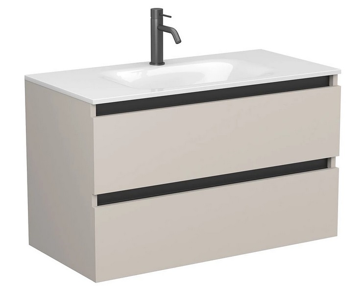 Тумба Miraggio Natura з раковиною Jessel 900 ДСП кашемір 8814812