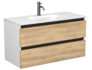 Тумба Miraggio Natura с раковиной Jessel 1000 ДСП дуб небраска/белый мат 8814821