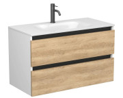 Тумба Miraggio Natura з раковиною Jessel 900 ДСП дуб небраска/білий мат 8814820