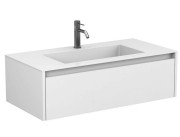 Тумба Miraggio Uno з раковиною Erica 1000 МДФ білий мат 8815009