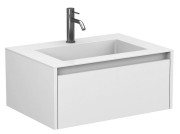 Тумба Miraggio Uno з раковиною Erica 700 МДФ білий глянсовий 8815011