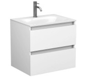 Тумба Miraggio Natura с раковиной Jessel 600 МДФ/ДСП белый мат 8814832