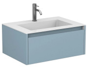 Тумба Miraggio Uno із раковиною Erica 700 МДФ блакитний 8815017