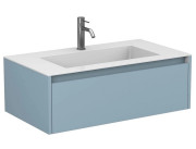Тумба Miraggio Uno із раковиною Erica 900 МДФ блакитний 8815019