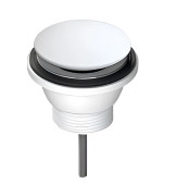 Донный клапан для раковины Miraggio L.B.Plast click-clack матовый белый LI132-B