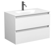 Тумба Miraggio Natura із раковиною Jessel 800 МДФ/ДСП білий мат 8814834