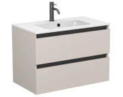 Тумба Miraggio Natura с раковиной Della 800 ДСП кашемир 8814809