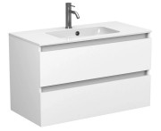 Тумба Miraggio Natura із раковиною Della 900 МДФ/ДСП білий мат 8814800