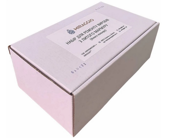 Ремкомплект для изделий из литого мрамора Miraggio с глянцевым покрытием 00005FM