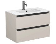 Тумба Miraggio Natura з раковиною Della 800 ДСП кашемір 8814809