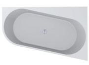 Ванна из искусственного камня Miraggio Layla CL 180x114 см правосторонняя Mirasoft Technology белый 8814296