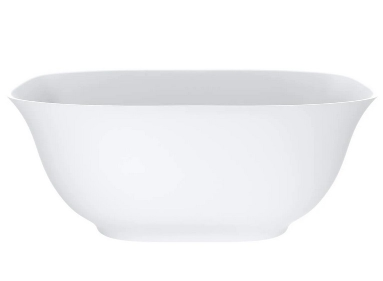 Ванна из искусственного камня Miraggio Santorini 164,5x80,5 см Miramarble матовый белый 0000776