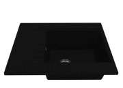 Мойка для кухни Miraggio Bodrum 64,9х50 см кварцевый песок Mirastone total black 0002709