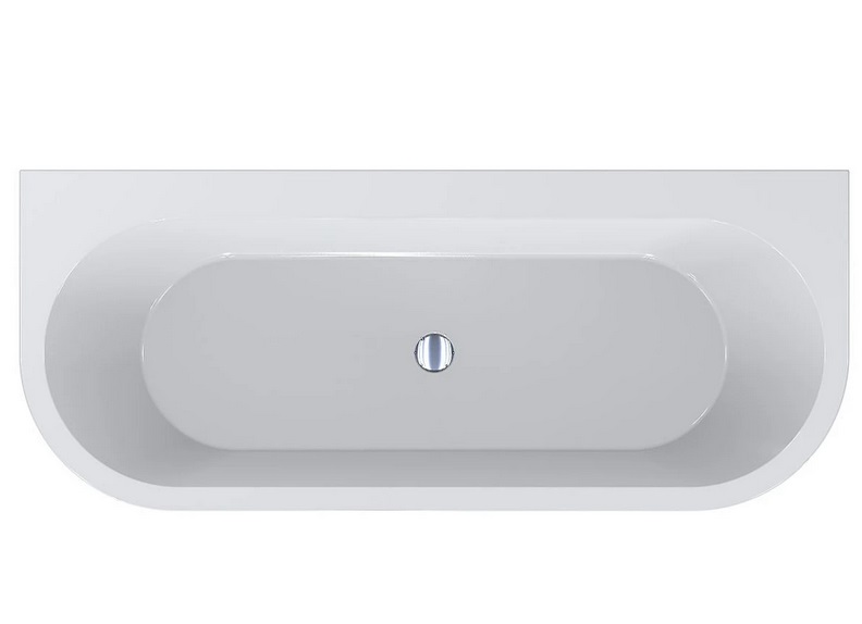 Ванна из искусственного камня Miraggio Albenia 170x70 см Miramarble глянцевый белый 0000595