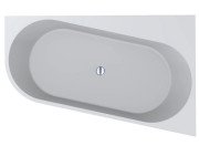 Ванна из искусственного камня Miraggio Layla CL 180x114 см правосторонняя Mirasoft Technology белый 8814296