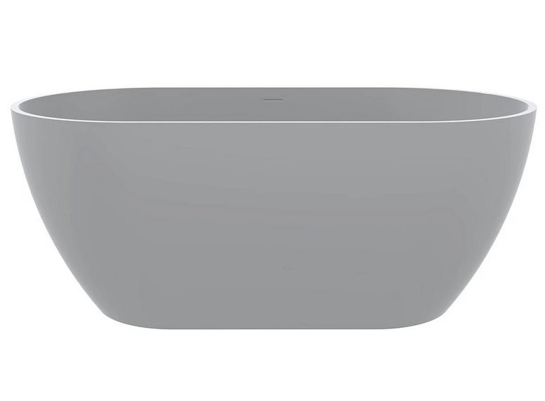 Ванна из искусственного камня Miraggio Greenland 155x80,5 см Miramarble матовый белый 8814303