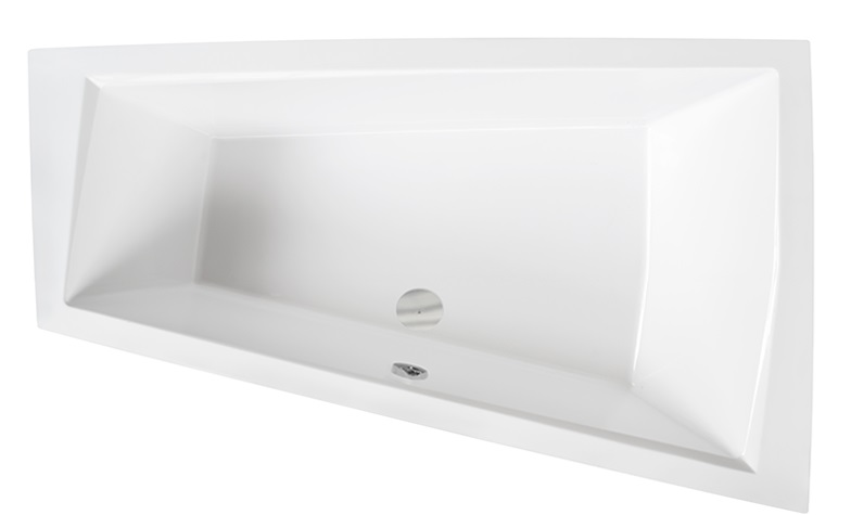 Ванна акриловая Besco Intima Duo 180х125 см правосторонняя глянцевый белый #WAID-180-NP