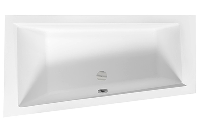 Ванна акриловая Besco Intima 150х85 см левосторонняя глянцевый белый #WAIT-150-NL