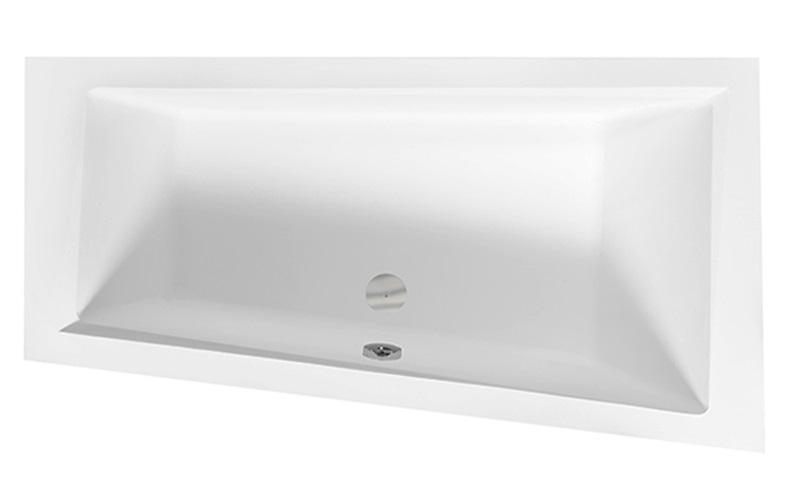 Ванна акриловая Besco Intima 160х90 см правосторонняя глянцевый белый #WAIT-160-NP