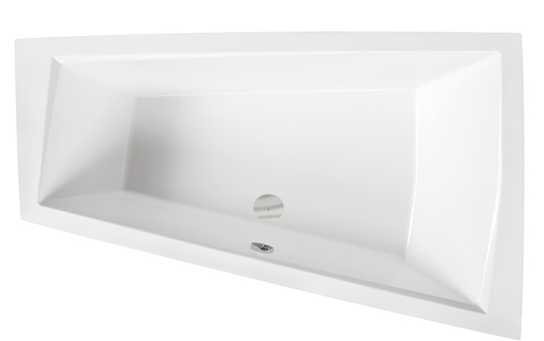 Ванна акрилова Besco Intima Duo Slim 180х125 см правостороння глянсовий білий #WAID-180-SP