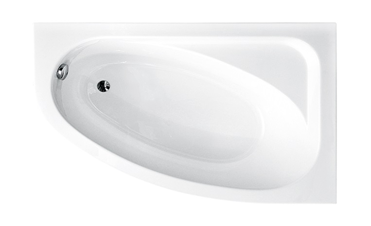 Ванна акриловая Besco Cornea 150х100 см правосторонняя глянцевый белый #WAC-150-NP