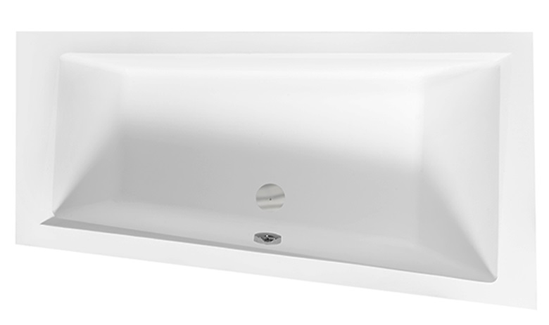 Ванна акрилова Besco Intima Slim 150х85 см правостороння глянсовий білий #WAIT-150-SP