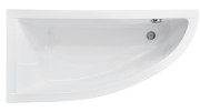 Ванна акриловая Besco Praktika 140х70 см левосторонняя глянцевый белый #WAP-140-NL
