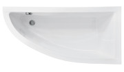 Ванна акриловая Besco Praktika 140х70 см правосторонняя глянцевый белый #WAP-140-NP