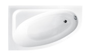 Ванна акриловая Besco Cornea 140х80 см левосторонняя глянцевый белый #WAC-140-NL