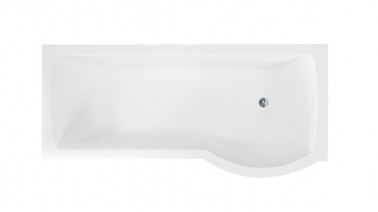 Ванна акриловая Besco Inspiro 160х70 см правосторонняя глянцевый белый #WAI-160-NPR