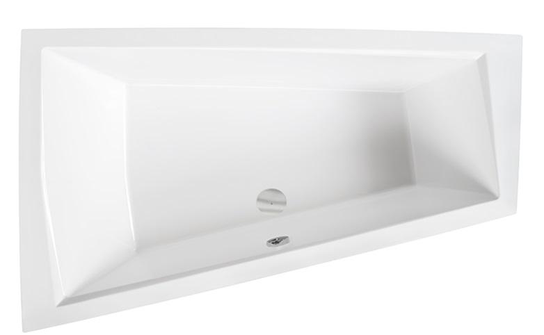 Ванна акриловая Besco Intima Duo 170х125 см левосторонняя глянцевый белый #WAID-170-NL