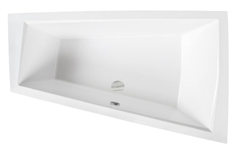 Ванна акриловая Besco Intima Duo 180х125 см правосторонняя глянцевый белый #WAID-180-NP