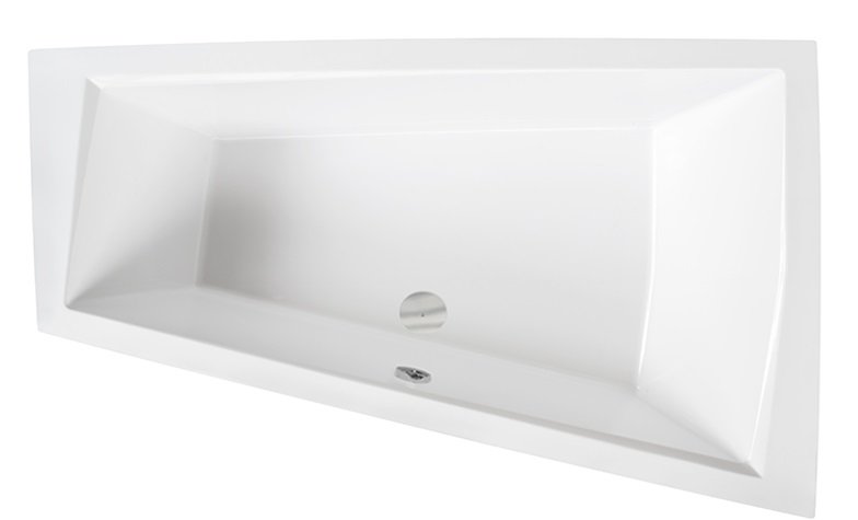 Ванна акриловая Besco Intima Duo 170х125 см правосторонняя глянцевый белый #WAID-170-NP