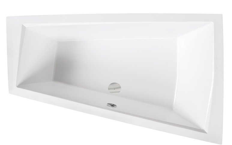 Ванна акрилова Besco Intima Duo Slim 180х125 см правостороння глянсовий білий #WAID-180-SP