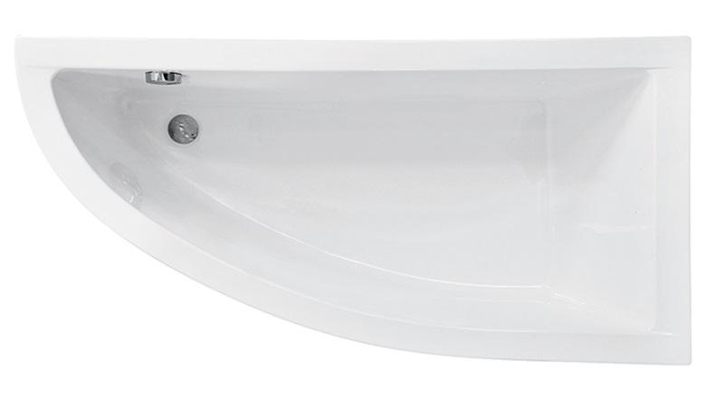 Ванна акрилова Besco Praktika 140х70 см глянцевий білий #WAP-140-NP