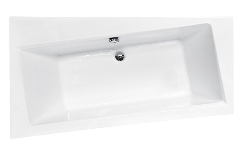 Ванна акрилова Besco Infinity 170х110 см лівостороння глянсовий білий #WAI-170-NL