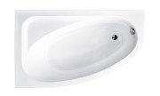 Ванна акриловая Besco Cornea 140х80 см левосторонняя глянцевый белый #WAC-140-NL