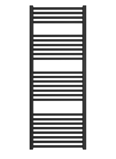 Водяной полотенцесушитель Mario Гера 1250x500/470 черный матовый 4820258984107