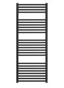 Водяной полотенцесушитель Mario Гера 1250x500/470 черный матовый 4820258984107