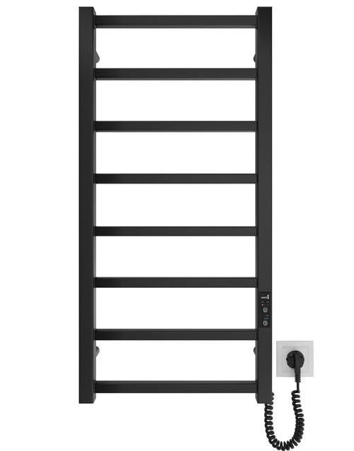 Електрична рушникосушарка Mario Токіо-I 800x400/80 TR К чорний мат 4820258980741