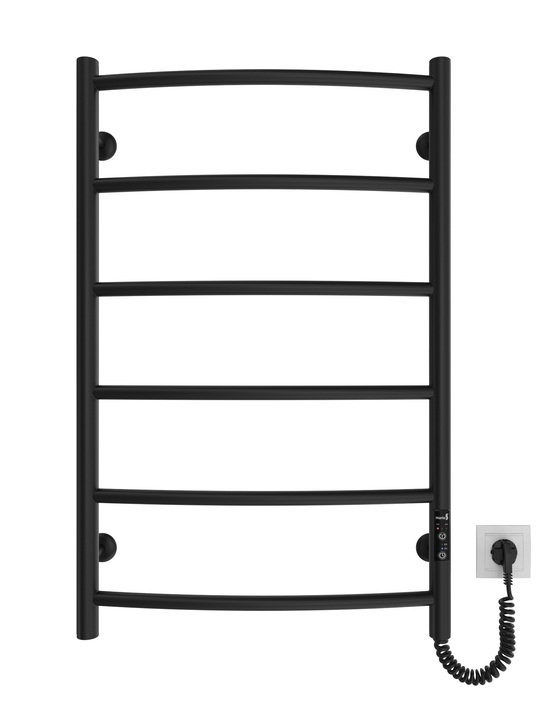 Электрический полотенцесушитель Mario Классик HP-I 800x530 TR K черный мат 4820111357277
