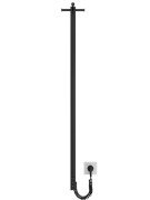 Электрический полотенцесушитель Mario Рей Кубо-І 1100x30/130 TR черный мат 4820258982943