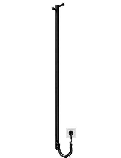 Електрична рушникосушарка Mario Рей-І 1100x30/130 TR чорний мат 4820258982929