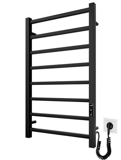 Електрична рушникосушарка Mario Токіо-I 800x500/80 TR К чорний мат 4820111357338