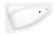 Ванна акрилова Besco Rima 160х100 см лівостороння глянсовий білий #WAR-160-NL