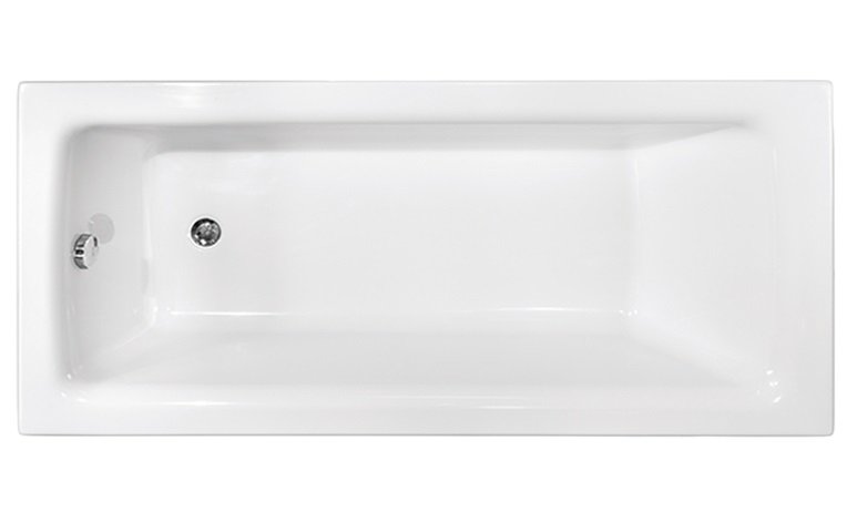 Ванна акриловая Besco Talia Premium 170х75 см с подголовником и ручками глянцевый белый #WAT-170-PKP
