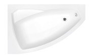 Ванна акриловая Besco Rima 160х100 см левосторонняя глянцевый белый #WAR-160-NL