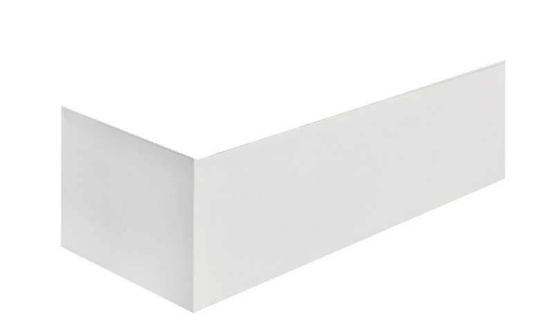 Панель для ванни Besco Quadro 155х70 см передня + бічна акрил глянцевий білий #OAQ-155-PK