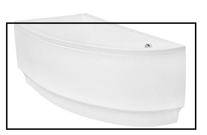 Панель для ванни Besco Praktika 150 см ліва санітарний акрил глянсовий білий OAP-150-NL